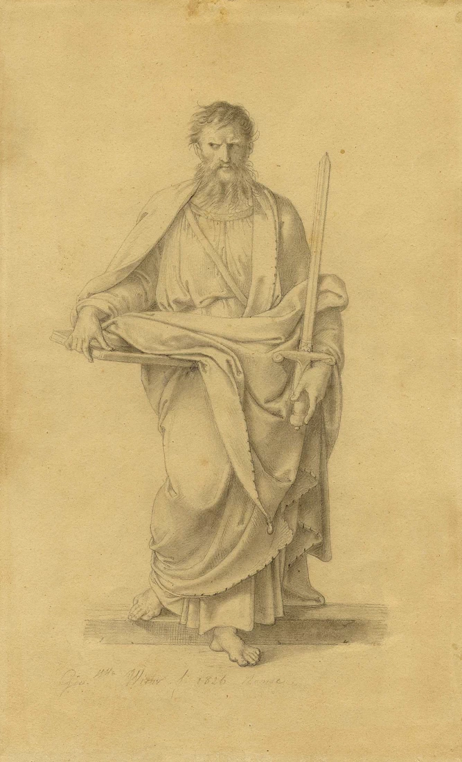Jean - Baptiste Wicar, San Paolo. 1826